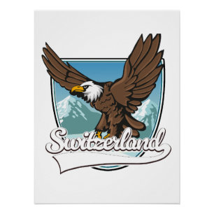 Zwitserland Reizen Logo Perfect Poster