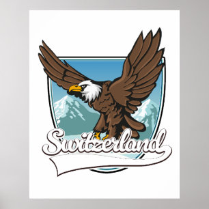 Zwitserland Reizen Logo Poster