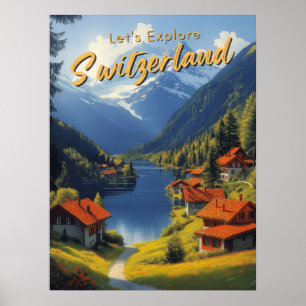  Zwitserland reizen Poster