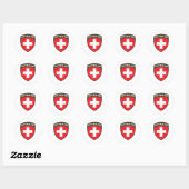 Zwitserland Ronde Sticker (Vel)
