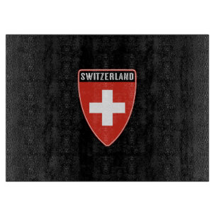 Zwitserland Shield Snijplank