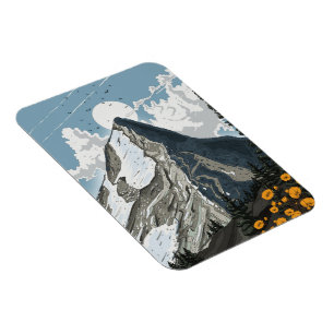 Zwitserland Snow Capped Mountain Magneet