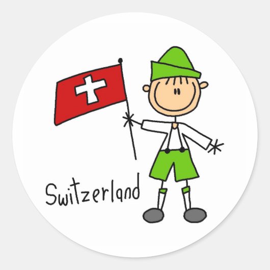 Zwitserland Sticker (Voorkant)