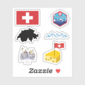 Zwitserland Stickers (Vel)