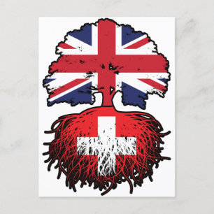 Zwitserland Swiss British UK Verenigd Koninkrijk Briefkaart