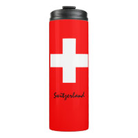 Zwitserland Travel Mug, patriottische Zwitserse vl