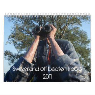Zwitserland van geslagen sporen kalender