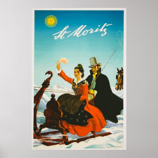 Zwitserland Vintage Travel Poster (Voorkant)