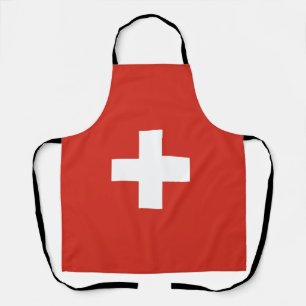 Zwitserland vlag All-Over Print Apron Schort