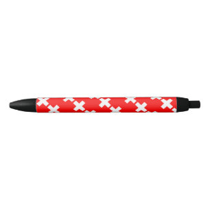 Zwitserland Vlag Balpen Zwarte Inkt Pen