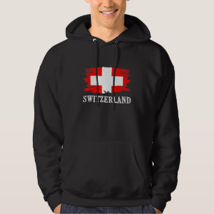 Zwitserland Vlag I Love Zwitserland Hoodie