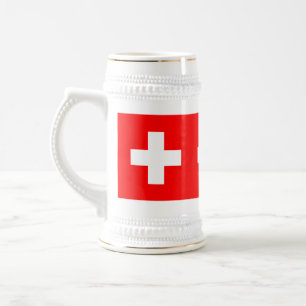 Zwitserland Vlag Schweiz Zwitsers Bierpul