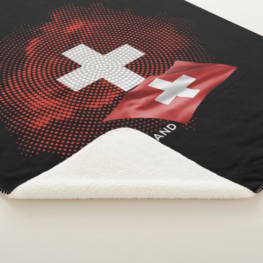 Zwitserland vlag sherpa deken (3/4)