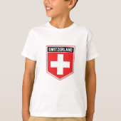 Zwitserland Vlag T-Shirt (Voorkant)