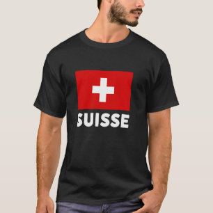 Zwitserland Vlag Zwitserland Schweiz White Red T-shirt