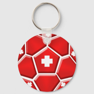 Zwitserland Voetbal - Brazilië 2014 Wereldbeker V Sleutelhanger