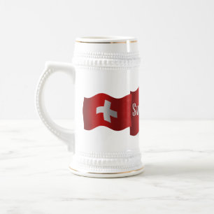 Zwitserland Waving Flag Bierpul