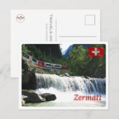 Zwitserland - Zermatt - Briefkaart (Voorkant / Achterkant)