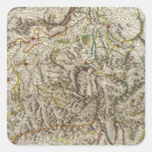 Zwitserland - Zwitserland Vierkante Sticker