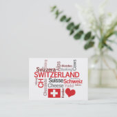 Zwitserland Zwitsers thema Toerisme Visitekaartjes (Staand voorkant)