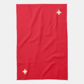 Zwitserland Zwitsers wapen rood Theedoek (Verticaal)
