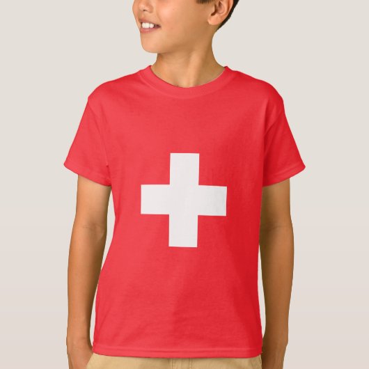 Zwitserland - Zwitserse vlag T-shirt (Voorkant)