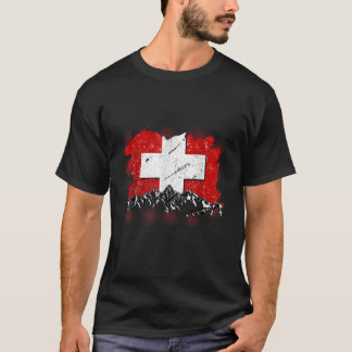 Zwitserland Zwitserse Vlag voor Vrouwen en C T-shirt