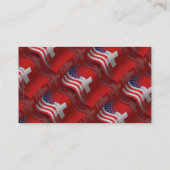 Zwitsers-Amerikaanse golfvlag Visitekaartje (Achterkant)