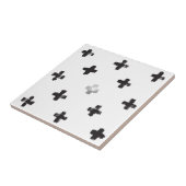 Zwitsers dwarspatroon tegeltje (Zijkant)