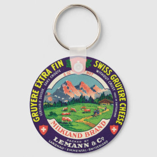 Zwitsers Gruyere Cheese Langnau Emmental Zwitserla Sleutelhanger