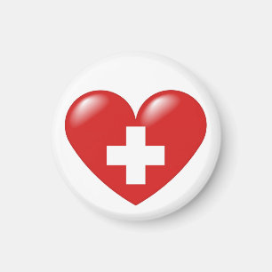 Zwitsers harmagnet - Schweizer Herz - Coeur suisse Magneet