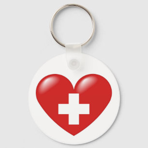 Zwitsers hart - Schweizer Herz - Coeur suisse Sleutelhanger