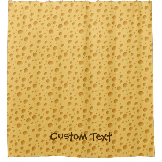 Zwitsers kaaspatroon douchegordijn (Voorkant)