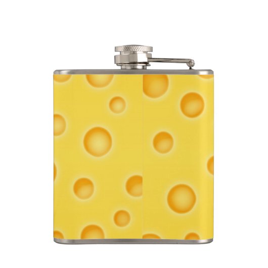 Zwitsers kaasschaafschildpadpatroon heupfles (Achterkant)