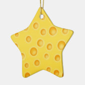 Zwitsers kaasschaafschildpadpatroon keramisch ornament (Links)