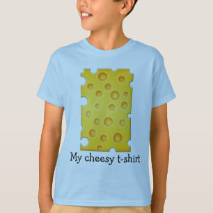 Zwitsers kaasschaafschildpadpatroon t-shirt