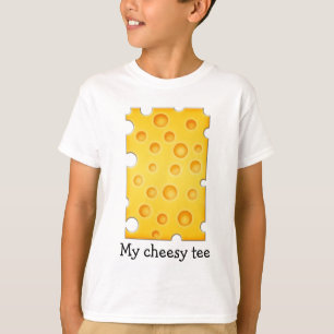 Zwitsers kaasschaafschildpadpatroon t-shirt