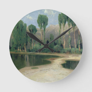 Zwitsers landschap ronde klok