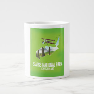 Zwitsers Nationaal Park, Zwitserland kaart Extra Grote Beker