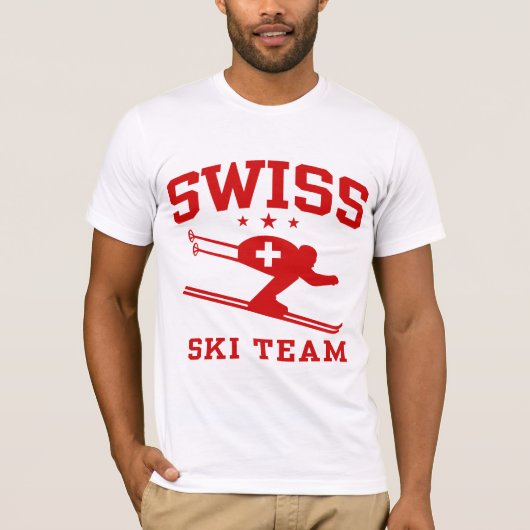 Zwitsers skiteam t-shirt (Voorkant)