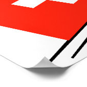 Zwitsers voetbalteam poster (Hoek)