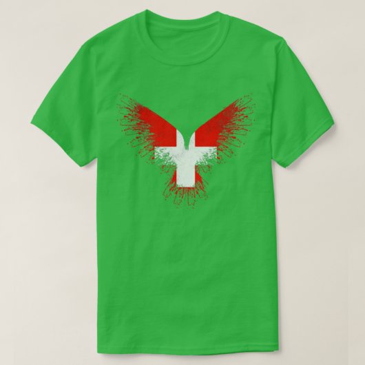 Zwitserse adelvlag t-shirt (Design voorkant)