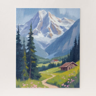 Zwitserse Alpen Berghelling Zwitserland Reizen Legpuzzel