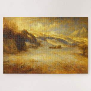 Zwitserse Alpen Besneeuwde Berg Turner Kunstpuzzel Legpuzzel