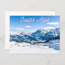 Zwitserse Alpen Briefkaart
