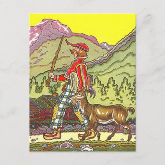 Zwitserse Alpen Heidi - verjaardagsinVITATIES Kaart