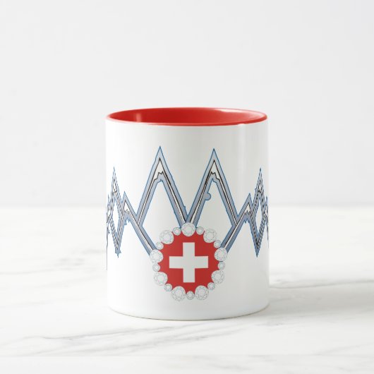 Zwitserse Alpen Mok (Midden)