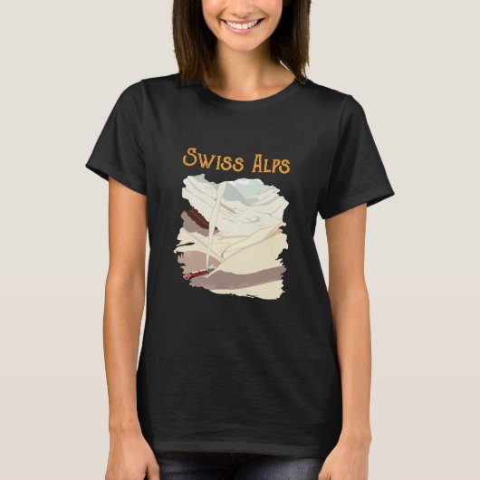 Zwitserse Alpen T-shirt (Voorkant)