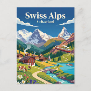 Zwitserse Alpen Zwitserland Briefkaart