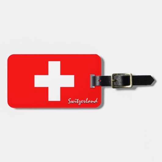 Zwitserse Bagagelabels, patriottische Zwitserse vl Bagagelabel (Voorkant horizontaal)